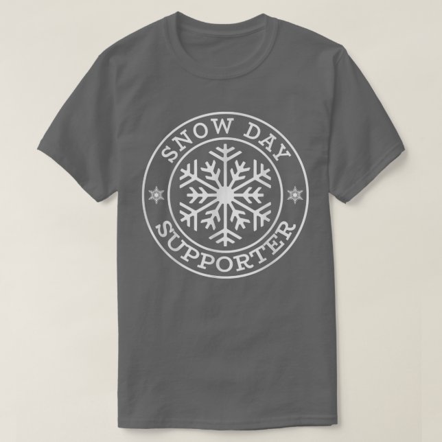 Camiseta Funny Snow Day Supporter Teacher Student Winter Sn (Frente do Design)