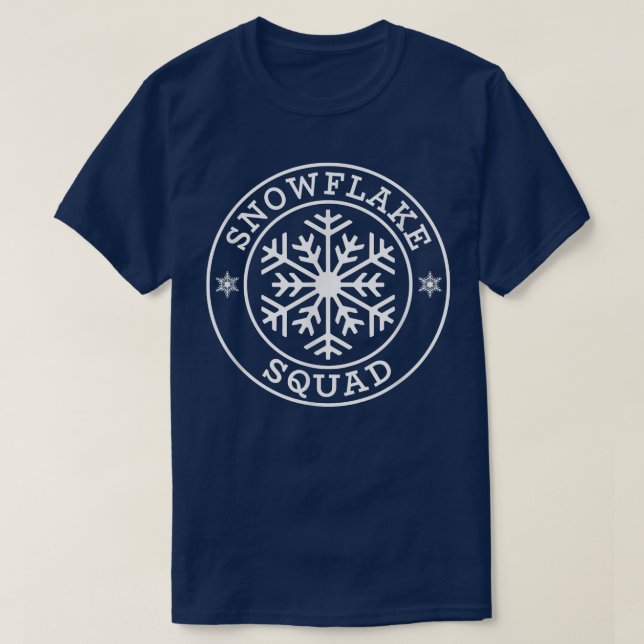 Camiseta Funny Snowflake Squad Winter Lover (Frente do Design)