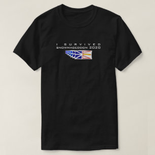 Camiseta Funny Snowmageddon 2020 Eu Sobrevivi à Terra Nova