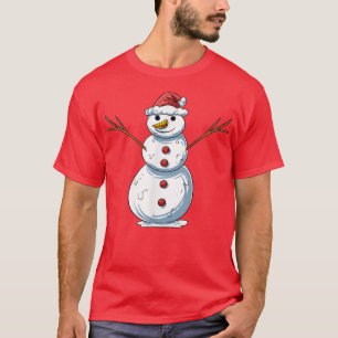 Camiseta Funny Snowman Snow Sculpture