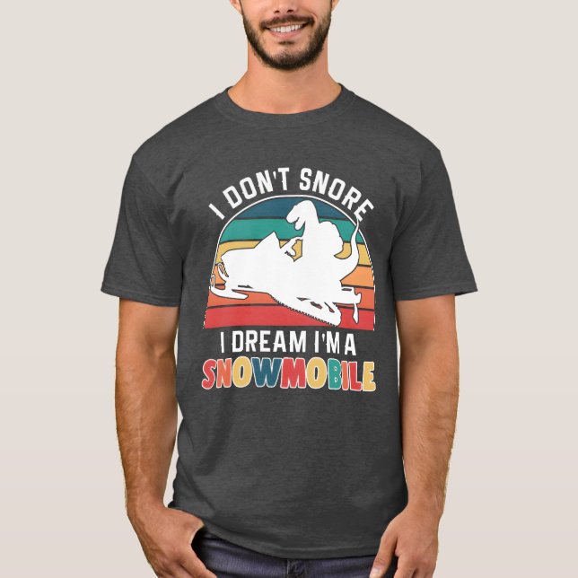 Camiseta Funny Snowmobile Snowmobiling Winter Sports friend (Frente)