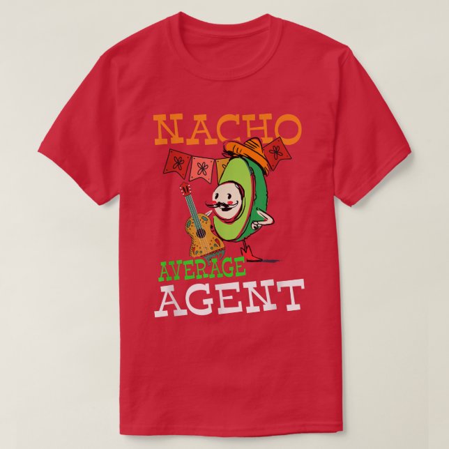 Camiseta Funny Sombrero no Avocado Nacho (Frente do Design)