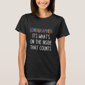 Camiseta Funny Sonographer Slogan T-shirt