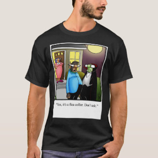 Camiseta Funny Spectickles Halloween Werewolf Flea Collar H