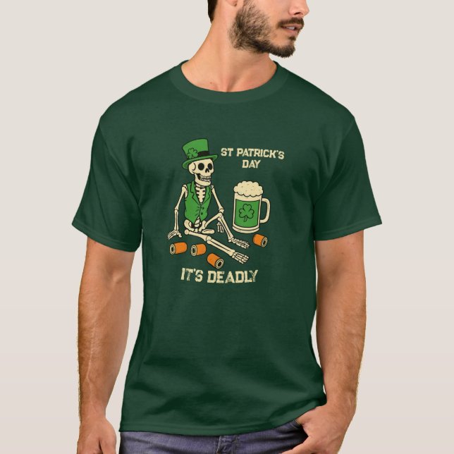 Camiseta Funny St Patrick’s Day Men's Shirt (Frente)
