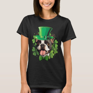 Camiseta Funny St Patricks Boston Terrier 