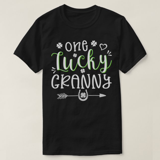 Camiseta Funny St Patrick's Day Cute Gift for One Lucky Gra (Frente do Design)