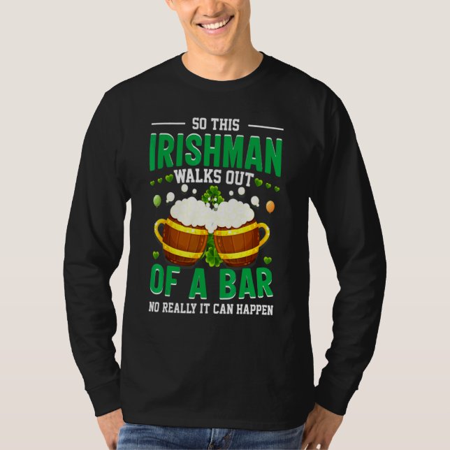 Camiseta Funny St Patricks Piada irlandesa (Frente)