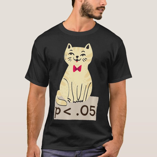 Camiseta Funny Statistics Researcher - Low p-value Premium  (Frente)