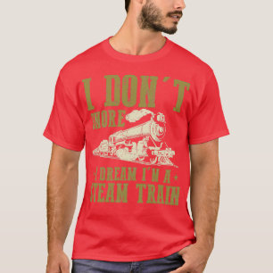 Camiseta Funny Steam Train Railroad Graphic Railway Lovers