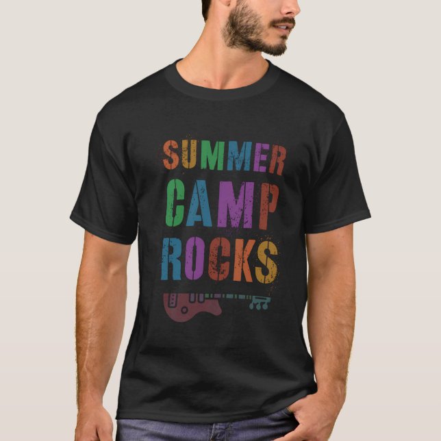 Camiseta Funny Summer Camp Rocks Kids Conselheiro Diretor S (Frente)