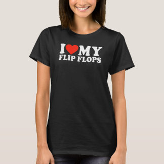 Camiseta Funny Summer Shirt Sunshine I Love My Flip Flops C
