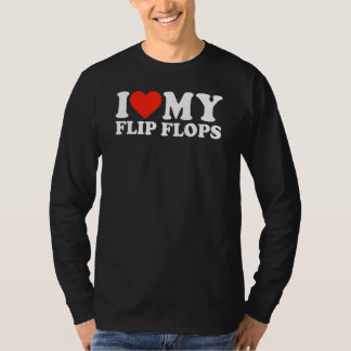 Camiseta Funny Summer Shirt Sunshine I Love My Flip Flops C