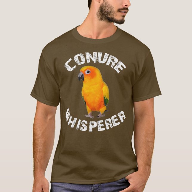 Camiseta Funny Sun Conure Apparel Conure Whisperer Parrot (Frente)