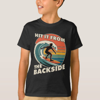 Camiseta Funny Surfing Hit It Ckside Goofy Foot Surfer Retr