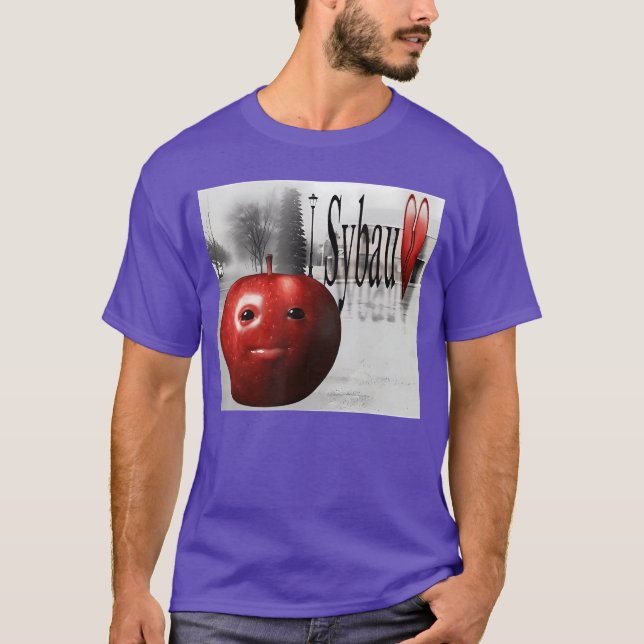 Camiseta Funny SYBAU Silly AI Apple gen z Meme BrainRot Hum (Frente)