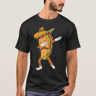 Camiseta Funny Taco Dabbing Posta Comida mexicana Junkie 5