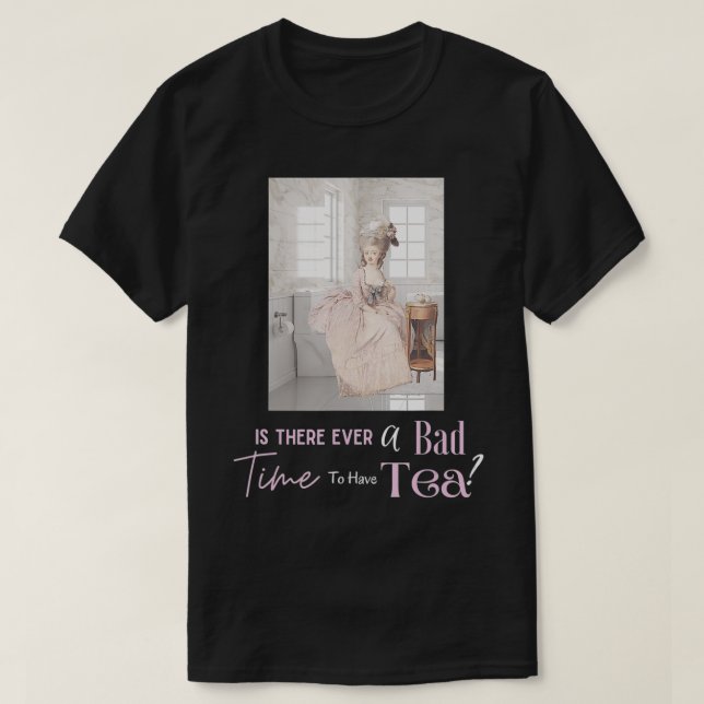 Camiseta funny tea drinker proper lady sitting on toilet  (Frente do Design)