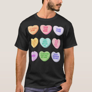 Camiseta Funny Teacher Valentines Day Conversation Heart Sc