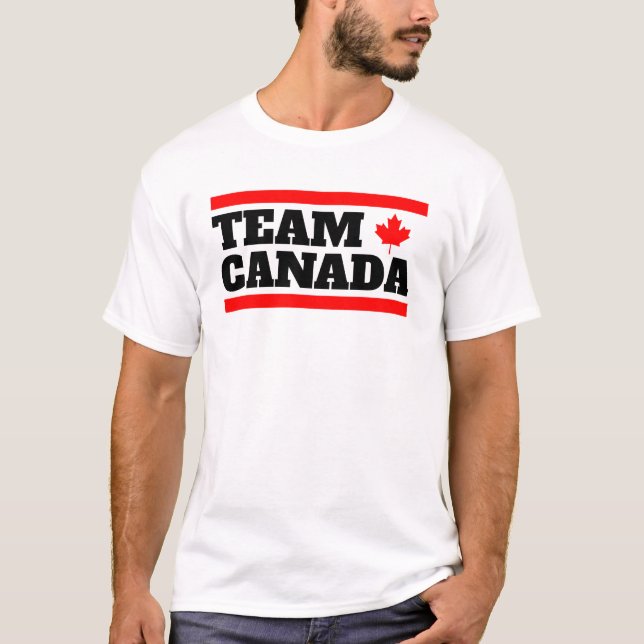 Camiseta Funny Team Canada Squad Maple Leaf Canadian Flag C (Frente)