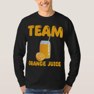 Camiseta Funny Team Orange Juice Roupa Orange