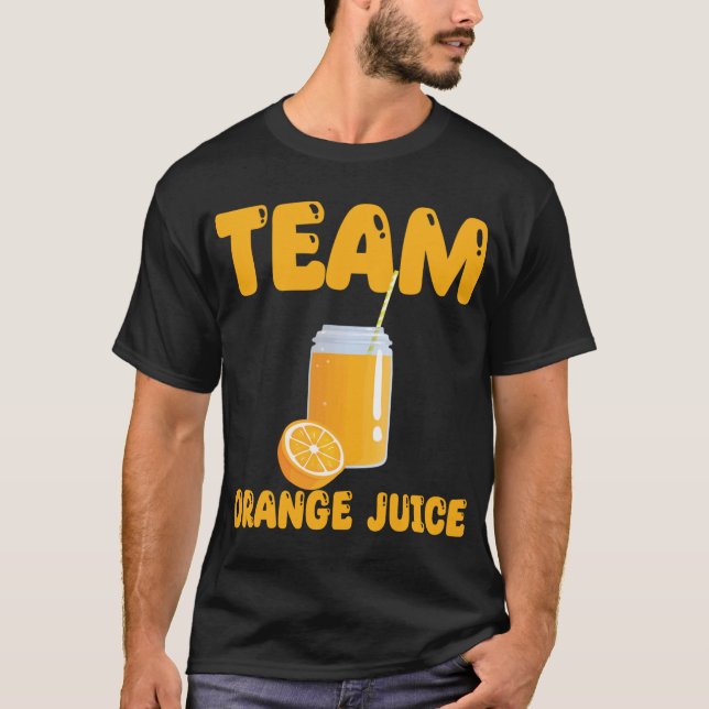 Camiseta Funny Team Orange Juice Roupa Orange (Frente)