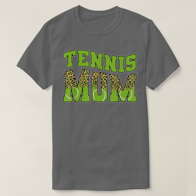 Camiseta Funny Tennis Mom Mama Sport Lover Leopard Game Day (Frente do Design)