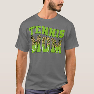 Camiseta Funny Tennis Mom Mama Sport Lover Leopard Game Day