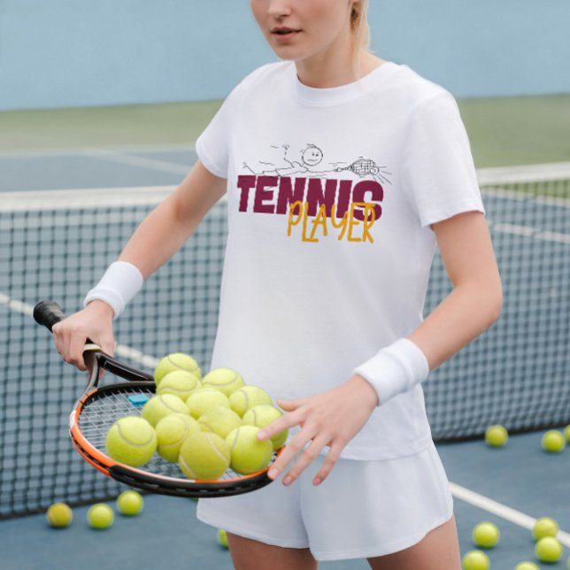 Camiseta Funny Tennis Player Shirt  (Criador carregado)