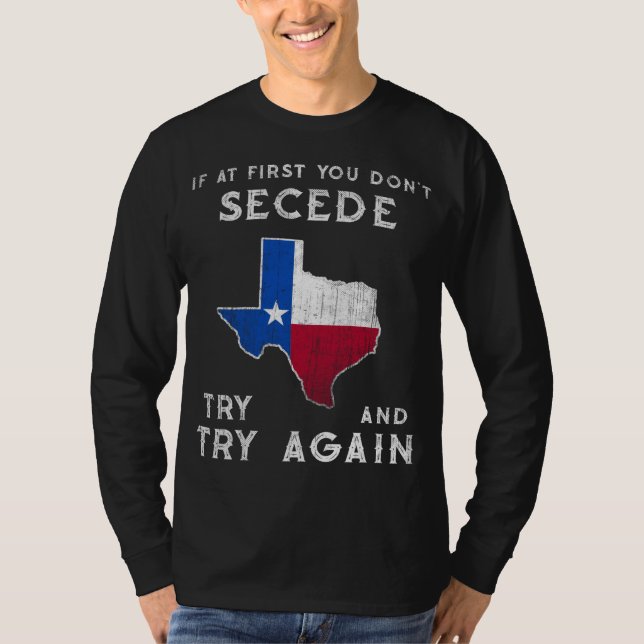 Camiseta Funny Texas Flag Orgulha Motivando Equipe de Texto (Frente)