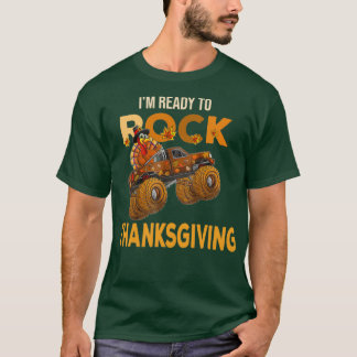 Camiseta Funny Thanksgiving turkey day riding monster truck
