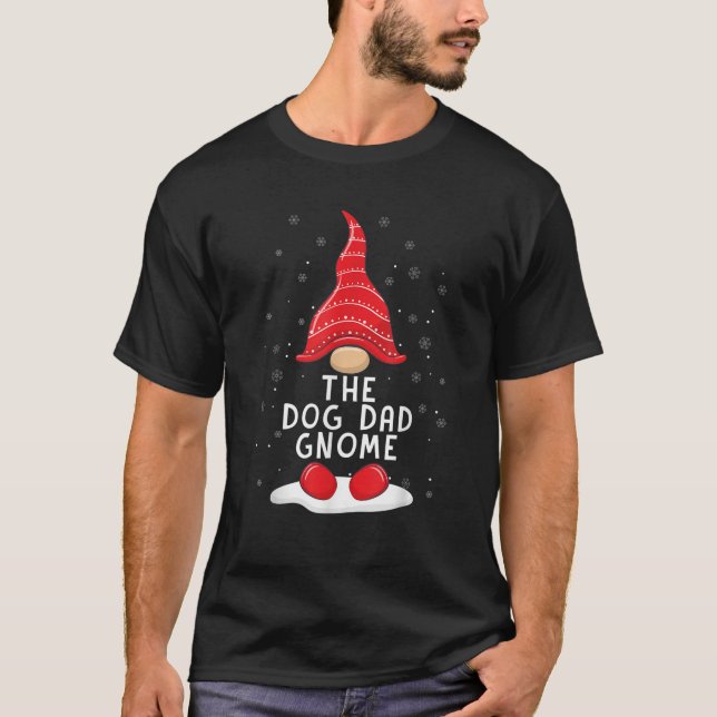 Camiseta Funny The Dog Dad Gnome Christmas Pajamas Xmas Hol (Frente)