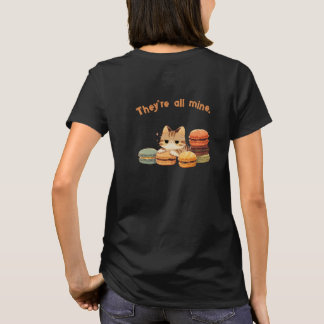 Camiseta Funny "They're All Mine" Greedy Cat Back print