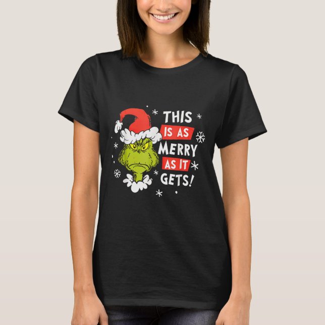 Camiseta Funny This Is As Merry As It Gets Christmas, Sarca (Frente)