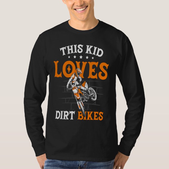 Camiseta Funny This Kid Loves Dirt Bikes Motocross Dirt Bik (Frente)