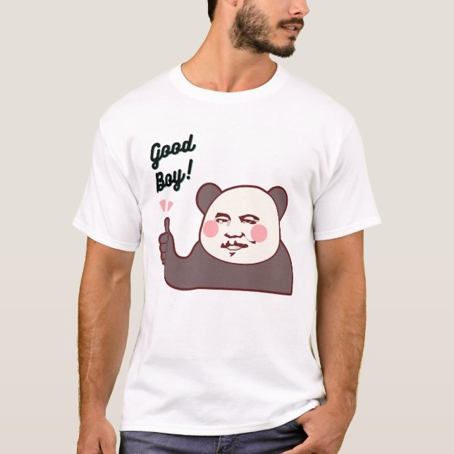 Camiseta Funny Thumbs Up Panda Meme (Frente)