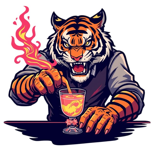 Camiseta Funny Tiger Bartender T-Shirt | Gift for Bartender (Criador carregado)