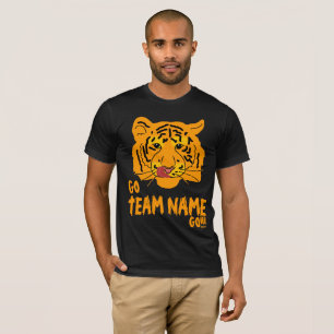 Camiseta Funny Tiger Football Go e Team Name