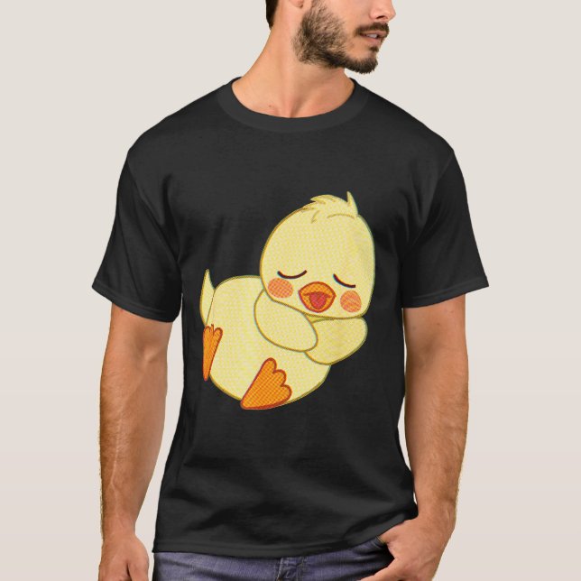 Camiseta Funny Tired As Duck I Love Cute Ducklings Quote Gi (Frente)
