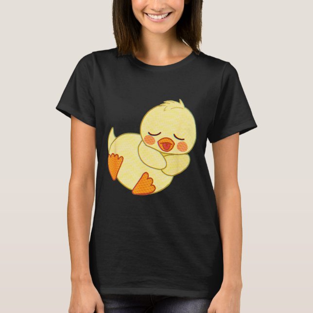 Camiseta Funny Tired As Duck I Love Cute Ducklings Quote Gi (Frente)