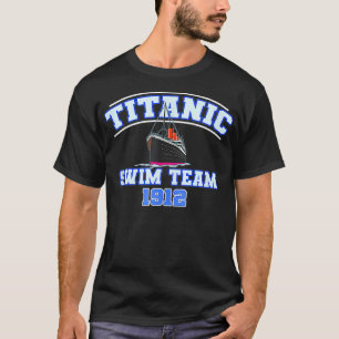 Camiseta Funny Titanic Natação Team RMS Titanic 1912