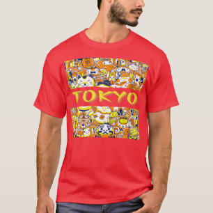 Camiseta Funny Tokyo Japan Cute Kawaii Japanese Anime Cat S