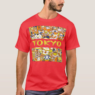 Camiseta Funny Tokyo Japan Cute Kawaii Japanese Anime Cat S