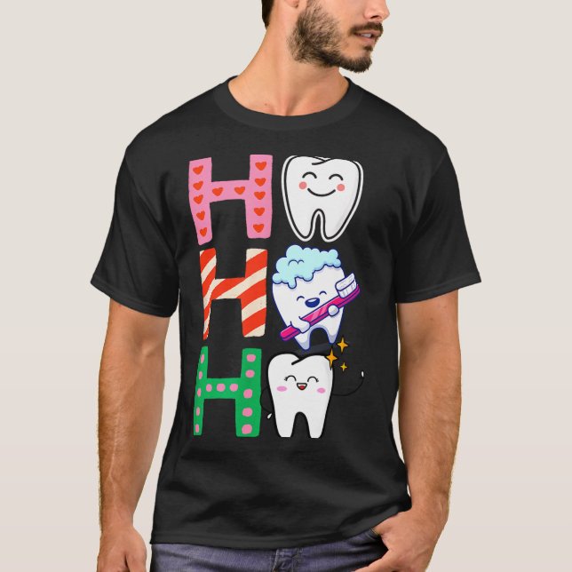 Camiseta Funny Tooth Christmas Dentist Xmas Dental Istant H (Frente)