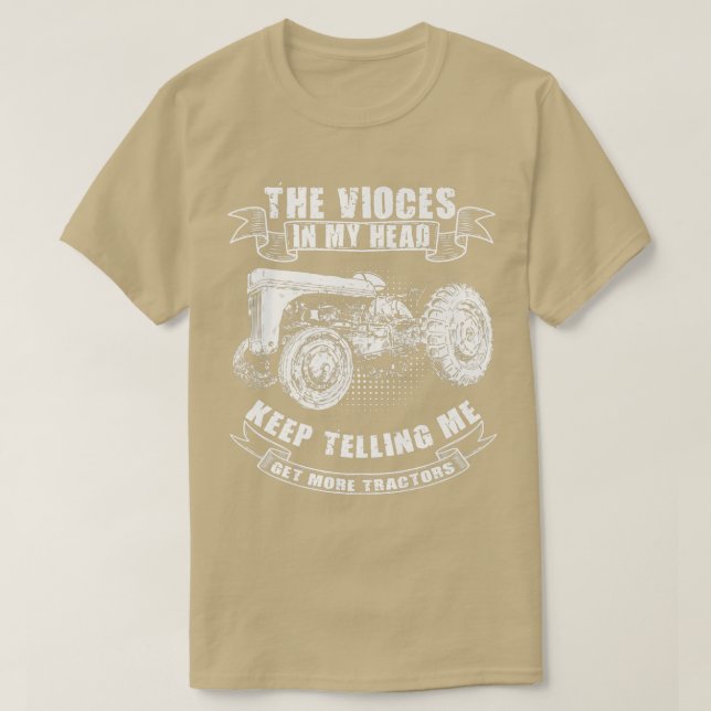 Camiseta Funny Tractor Tee Get More Tractors Farmer Design  (Frente do Design)