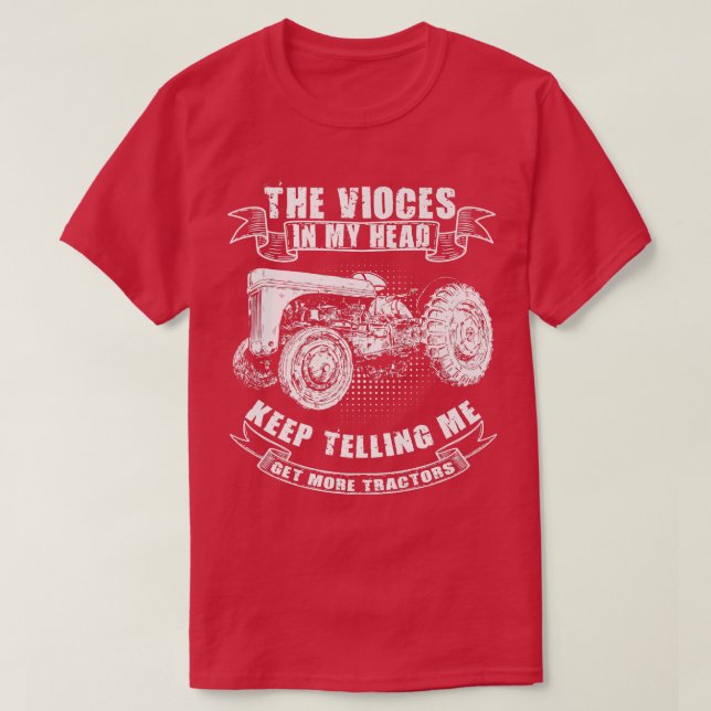 Camiseta Funny Tractor Tee Get More Tractors Farmer Design  (Frente do Design)