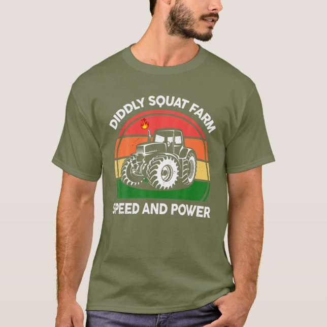 Camiseta Funny Trator Farmer Fez O Esquadrão Da Velocidade  (Frente)