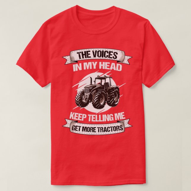 Camiseta Funny Trators Farmer Rancher Truck 2 (Frente do Design)