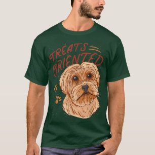 Camiseta Funny Treats Orientado Yorkshire Terrier Dog Propr