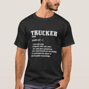 Camiseta Funny Trucker Noun for Tuck Drivers
